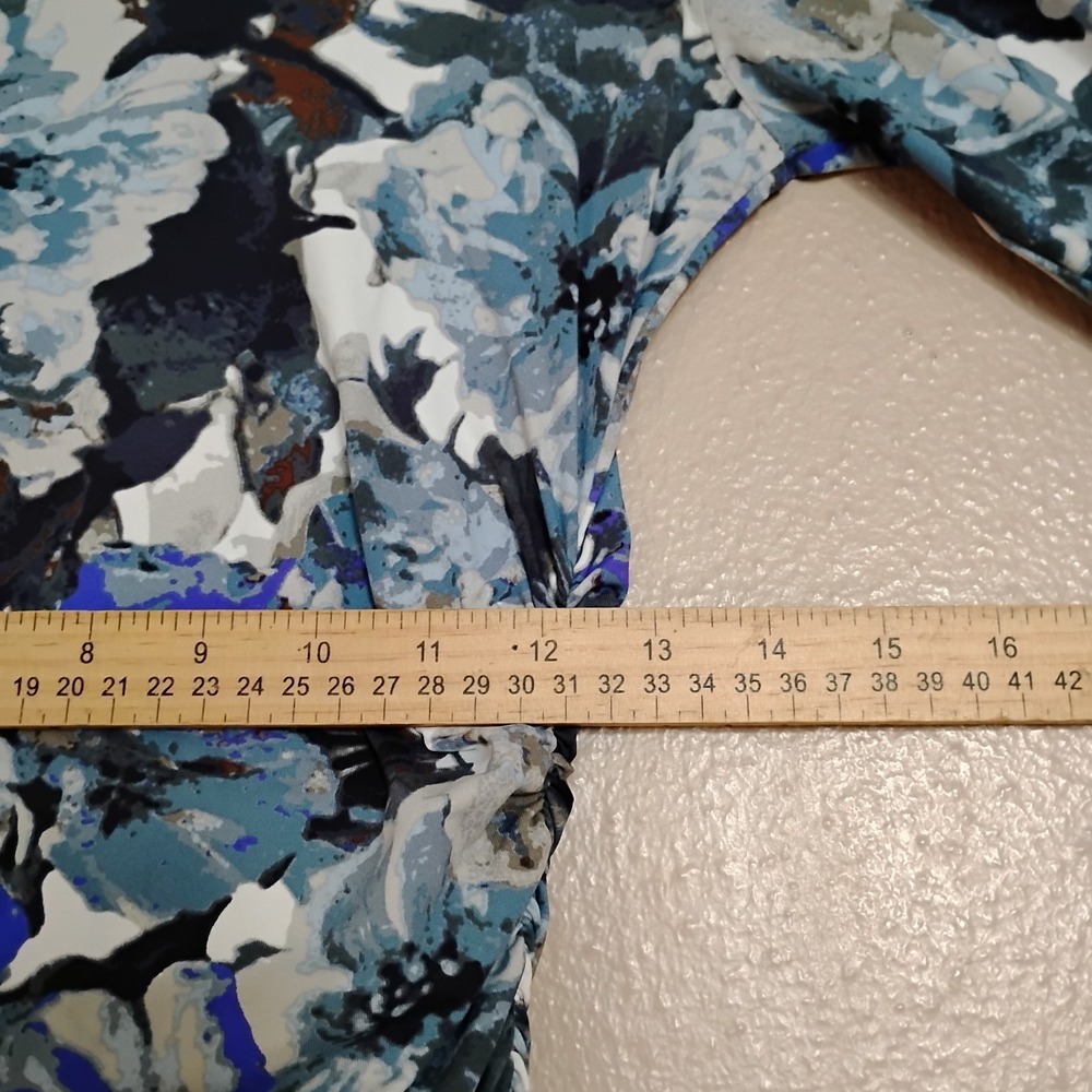 Reiss Dress Medium Zizzi Colorful Floral Runch Bodycon Stretch Capsule Designer - Picture 9 of 16